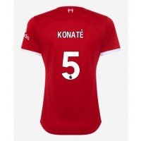 Camiseta Liverpool Ibrahima Konate #5 Primera Equipación Replica 2023-24 para mujer mangas cortas